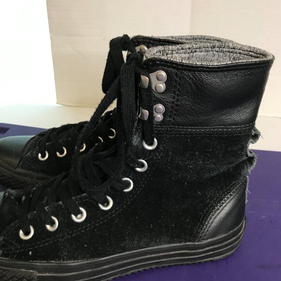 CONVERSE Women's Chuck Taylor Elsie Roldown Suede Sneakers size 8 - Picture 7 of 9